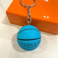 《仙闆名牌精品》Tiffany & Co. Spalding 聯名 迷你 籃球 鑰匙圈 吊飾