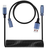 Custom Premium Type C Coiled Cable Mechanical Keyboard Aviator