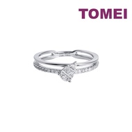 TOMEI Opulent Ovals Collection Diamond Ring, White Gold 585