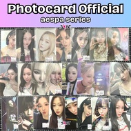 Ready] Photocard Official aespa - Winter Karina Giselle ning-ning - pob bene album pc - pc aespa my world girls drama spicy savage