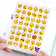 Emoji表情贴纸包DI' Y手帐日记装饰贴可爱人物表情不干胶个贴纸Emoji Stickers, Cute Cartoon Funny Funny Funny Shell, Laptop Water