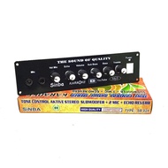 TC TONE CONTROL STEREO AKTIF AKTIVE SUBWOOFER 2 MIC ECHO + PANEL +KNOP Termurah