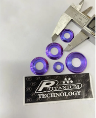 (10pcs) (Titan Ring) Lông đền Titan long đền 6li 8li 10li 12li 14li Titanium GR5