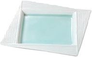 Set of 10, Blue and White Porcelain Square Plates, 7.5 inches (19.3 x 2.2 cm), 19.2 oz (547 g), Appe