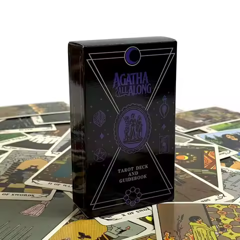 Agatha All Along Tarot Deck A 78 Cards Deck English Version Fate Predictive Divination Party Cards,