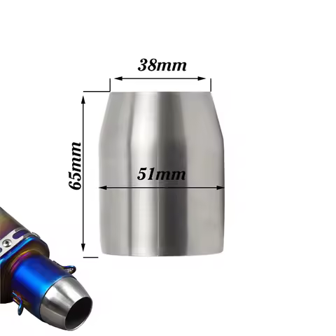 Universal 38mm To 51mm Motorcycle Exhaust Weld Adapter Pipe Reducer Connector Tube For Exhaust Muffl