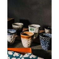 Japanese Ceramic Retro Teacup Izakaya Japanese Sushi Restaurant Barley Teacup Master Cup Household R