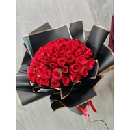 99 fresh roses bouquet