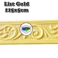 WD Wallpaper List Gold Wallpaper Wallborder Foam 3D Stiker