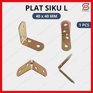 SIKU RAK VERSENG 4x4 cm / PLAT SIKU L BESI 40x40 mm