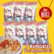 7 Bungkus Boci Ayam Suwir Bakso Aci Paket Hemat Semangkok Boci