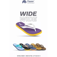 Fipper WIDE Official Men Women Slippers Not Squeezing Feet Comfortable Natural Rubber Anti-Slip Wear
