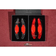Honda Civic FE T Carbon Paddle Shift Real Carbon Black Red One Pair