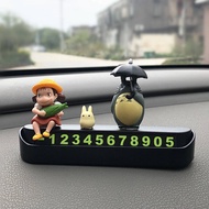Cute My Neighbor Totoro Xiaomei Cartoon Car Luminous Temporary Parking Number Plate High Temperature