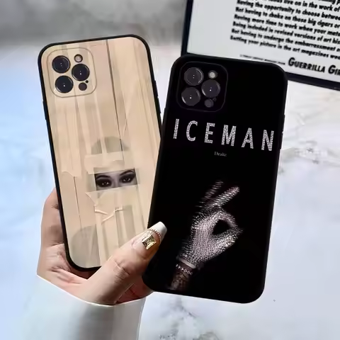 D-Drake Iceman Square Matte Silicone Case For Iphone17 Air 16 15 14 13 12 11 Pro Max Plus Matte Basi