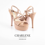 Jojo Bragais Charlene Nude Matte 5-Inch High Heels | Pageant Heels | Platform Heels