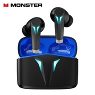 Monster XKT06 Gaming หูฟังไร้สายบลูทูธ5.3หูฟัง TWS Bass HIFI สเตอริโอเสียงสแตนด์บายยาวหูฟังพร้อมไมโครโฟนหูฟัง300MAh