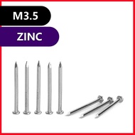 Wing Type Drive Nail M3.5*22mm M3.5*27mm M3.5*32mm M3.5*37mm M3.5*42mm M3.5*47mm Zinc Plated Easy In