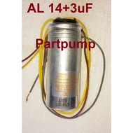 คาปาซิเตอร์ AL  13+4uF 450V.