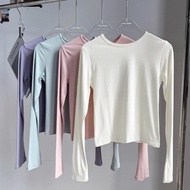 【YOGATRUTH】Woman Sports Long Sleeves High Elasticity Breathable Slimming Top Pilates Gym