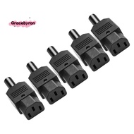 5PCS IEC C13 Power Plug Connector C13 Female Plug Power Adapter Connector 3 Pin Power Socket 250V 10