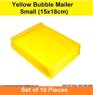 10 Pcs Small Kraft Yellow Bubble Mailer Padded Envelope