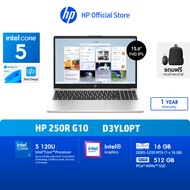 [ฟรีเม้าส์+กระเป๋า] HP Notebook 250R G9 Intel Core 5 | 16 GB | 512 GB | Win11