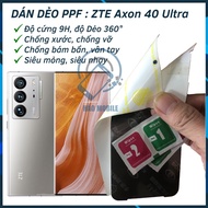 PPF flexible sticker front and back for ZTE Axon 40 Ultra (full screen)