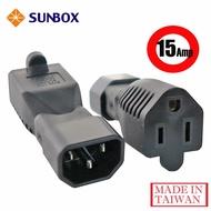 SUNBOX Power Adapter IEC C14 To 5-15R, 15 Ampere
