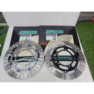 KZR FLOATING FRONT DEPAN DISC BRAKE PLATE 300MM 8 Pin TITANIUM BUTTONS Y15ZR Y15 Y16 SILVER BLACK