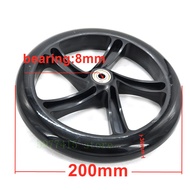 Scooter Wheel 200 Mm Pu Wheel Thickness 30 Mm Bearing Hole 8mm