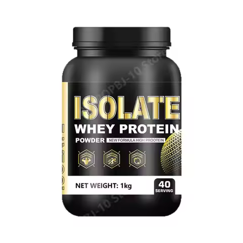 Whey Protein Isolate Powder Low Fat Supplement for Muscle Recovery and Lean Diet Sports Fitness Nutr