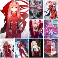 Zero Two Anime Video Game Canvas Art Poster  Modern Wall Decor for Family Bedroom  Vibrant Picture P
