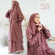 [ SAFJA ] Terlaris SETELAN GAMIS CADAR VABIOLA FRENCH KHIMAR SYARI