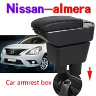 {dcfnfyhj} Nissan Almera Car Armrest Box Car Arm Rest Box Leather Center Console Box