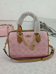 Coach Mini Pink Rowan Satchel Bag