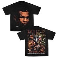 HITAM T-shirt BAJU MIKE TYSON T-SHIRT OVERSIZE BLACK ZEEB ORIGINALS-5XL