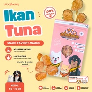 Woofholics Tuna Jerky Jerky Tuna Fish/ Premium Dehydrated Dog Snack/ Dog Treats/ DogCemilan