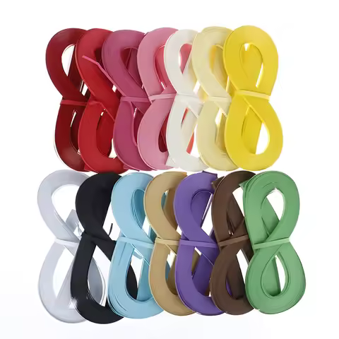 120pcs/pack Rainbow Paper Quilling Strips Set 5mm 53cm Flower Gift Paper For Craft DIY Quilling Tool
