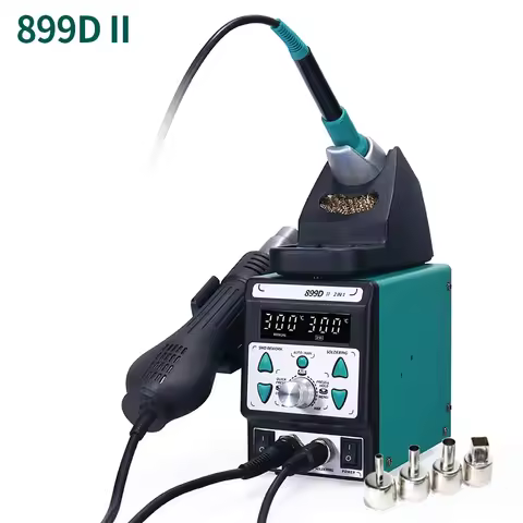 8786D Hot Air Gun Welding Station Two-in-one Adjustable Temperature Electric Soldering Iron Digital 