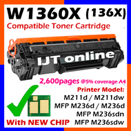 🔥WITH CHIP🔥 💥PLUG & PRINT💥 Laser Toner Compatible to HP W1360A HP136A W1360X W1360XL 136X 136A Cartr