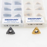 10Pcs DESKAR 16Er 16Ir 8Un 10Un 12Un 14Un 16Un 18Un 20Un 24Un LDA LDC Thread Carbide Inserts CNC