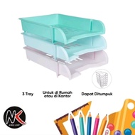 JOYKO DT-900 3-Tier Plastic Letter Rack/Letter Tray