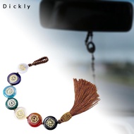 Dickly Handmade 7 Chakra Crystal Stones Hanging Ornaments for Car Wall Home Interior