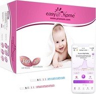 EasyHome 100 Ovulation (LH) And 20 Pregnancy (HCG) Test Strips Kit (100 LH + 20 HCG)