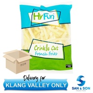 Hyfun Crinkle Cut French Fries 1 carton (10kg)