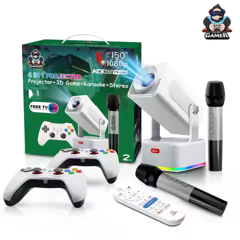 HCS350PLUS Android14 Projector H713 8GB ROM 4k Supports WiFi6 Portable LED Gaming 3D Retro Classic G