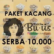 SNACK BU IIS ANEKA CEMILAN KACANG SERBA 10000 10ribu ceban CEMILAN