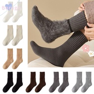 Borraone Men's Thickening Plush Snow Terry Socks - EU38-44 Thermal Winter Warmers
