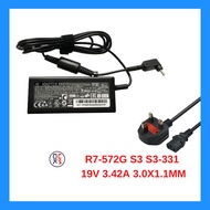 Power Adapter Charger / Pengecas Laptop Acer Aspire R7-572G S3 S3-331 S3-391 / 19V 3.42A (3.0*1.1)